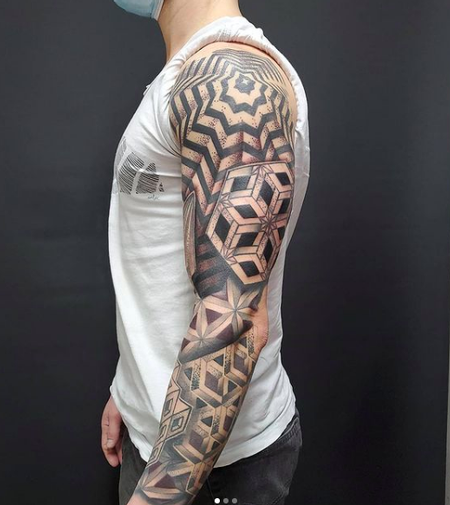 Tattoos - Geometric Sleeve - 142425